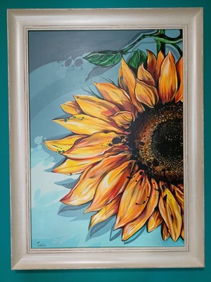 Август, <br />Слънчоглед, <br />техника: акрил, <br />размер: 50/70 см, <br />цена: 400 лв.