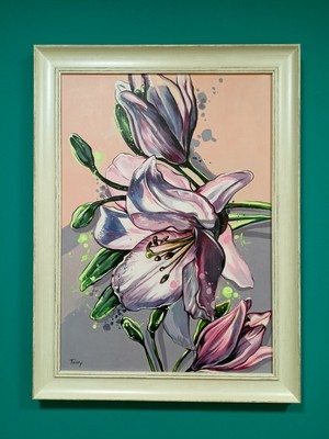 Октомври,<br /> Камбанка,<br /> техника: акрил, <br />размер: 50/70 см,<br /> цена: 400 лв.