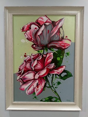 Юли,<br /> Роза,<br /> техника: акрил, <br />размер: 50/70 см,<br /> цена: 400 лв.