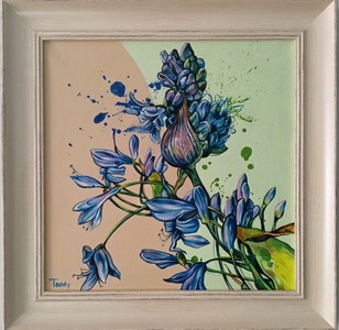 Февруари,<br /> Зюмбюл,<br /> техника: акрил, <br />размер: 40/40 см,<br /> цена: 300 лв.