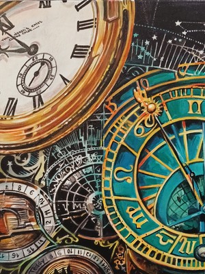 Time 3<br />размер: 40/40см.<br /> техника: Акрил
