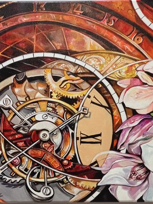 Time 2<br />размер: 40/40см.<br /> техника: Акрил