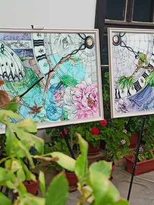 Нежновремие + Хроноласка<br />размер: 60/90см.<br /> техника: Акрил