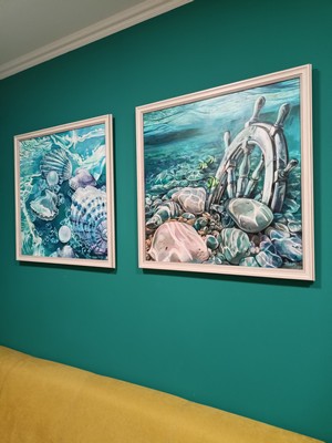 Clarity + Blue<br />размер: 60/60см.<br /> техника: Акрил;